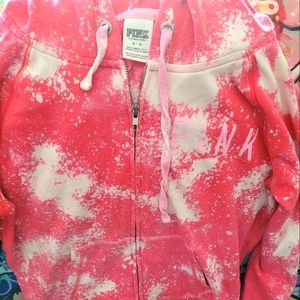 Victoria's secret pink pink coodie tie a dye